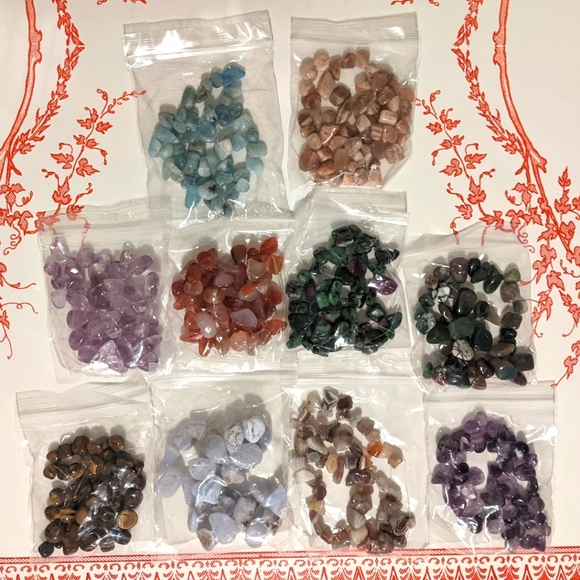 10 Strands of Multi-Gemstones Amethyst, Ruby Zoisite, Aqua, Agate, Carnelian - Picture 2 of 13